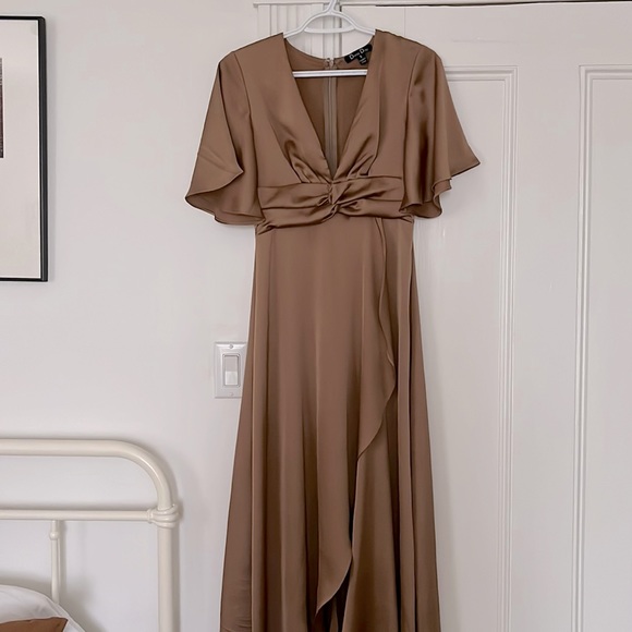 Brown/Camel Toned Dress - Picture 2 of 3